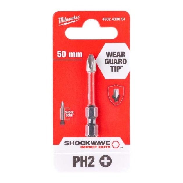 سری پیچ گوشتی یک سر چهارسو میلواکی مدل shockwave