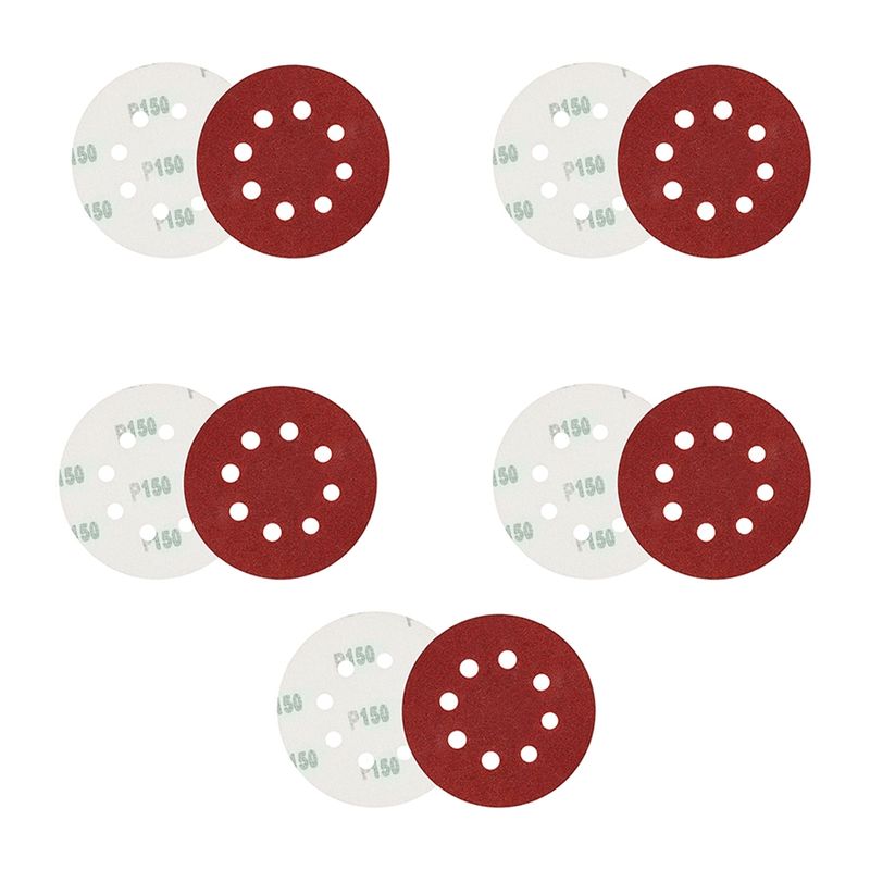 سنباده پشت کرکی مدل p150 _125mm مجموعه 10 عددی