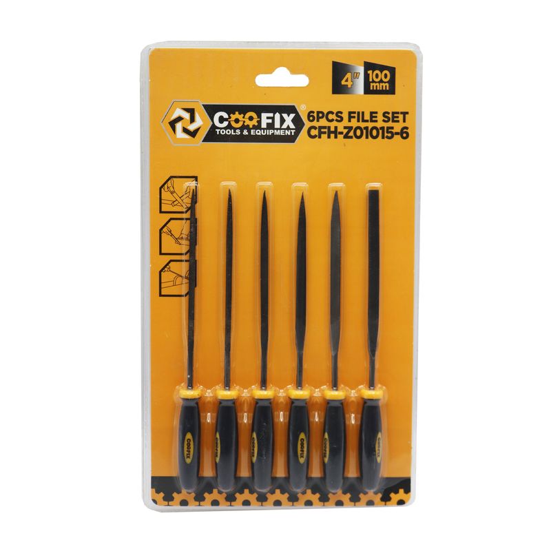 سوهان زرگری کوفیکس مدل yp cfh z01015 6_4inch 100mm مجموعه 6 عددی
