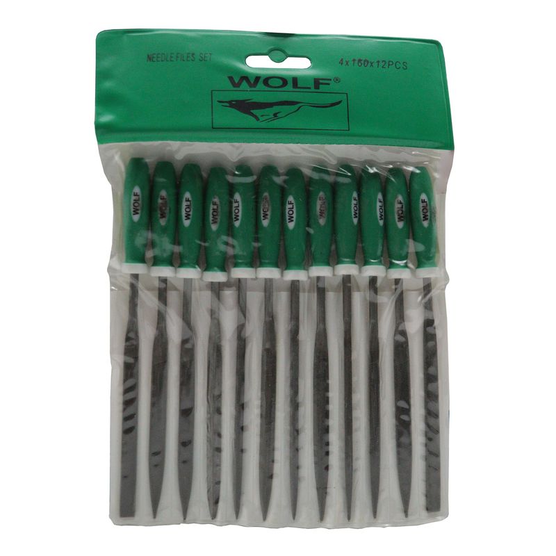 سوهان فلز ولف مدل دم موشی کد yp 4*160 مجموعه 12 عددی