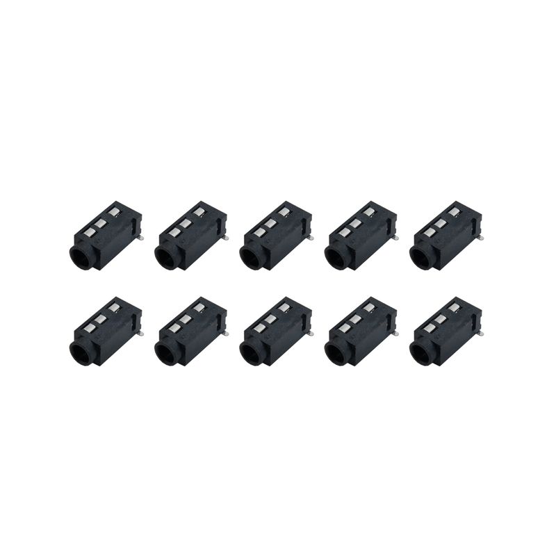 سوکت مادگی هدفون کد 3.5mm_aux_smd بسته 10 عددی