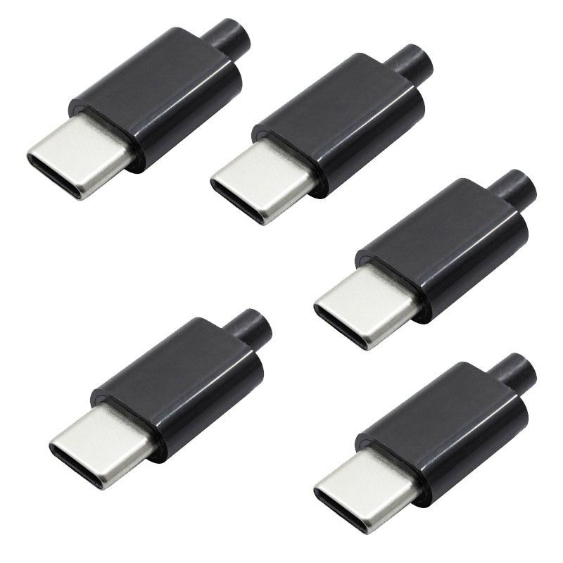 سوکت نری usb c مدل 4pin بسته 5 عددی