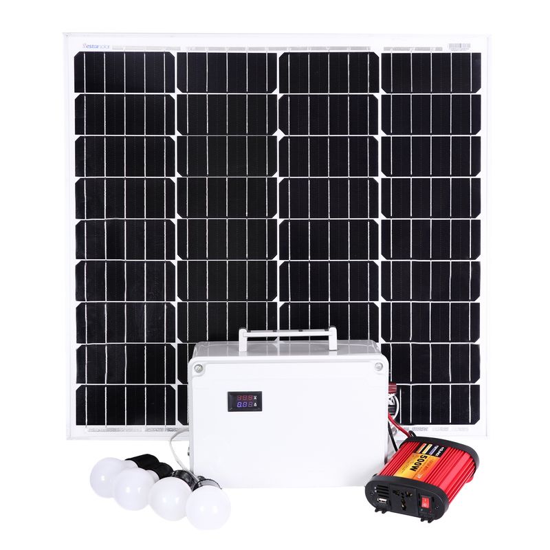 سیستم روشنایی خورشیدی مدل scpk 60ac ظرفیت 60 وات