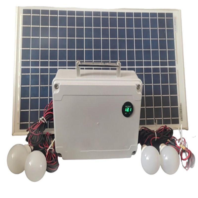 سیستم روشنایی و پاوربانک خورشیدی مدل sces 30w ظرفیت 135 وات