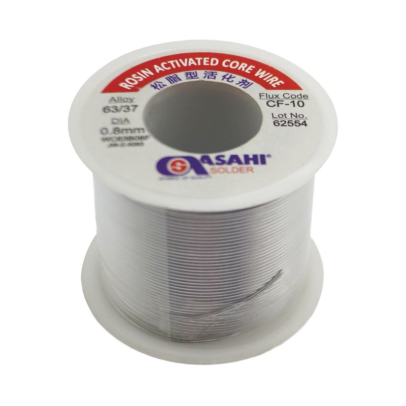 سیم لحیم آساهی مدل yp roghani cf 10 08mm مقدار 250 گرم