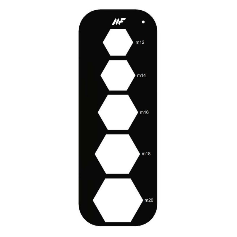 شابلون پیچ مفرد مدل pg.2 گستره m12 الی m20