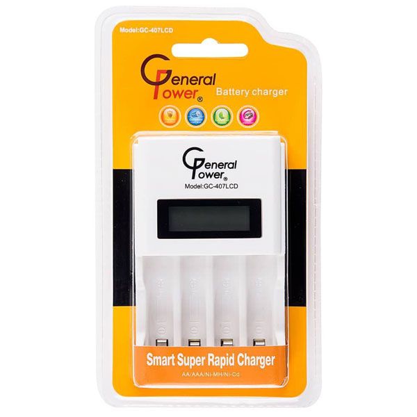 شارژر باتری جنرال پاور مدل gc 407lcd