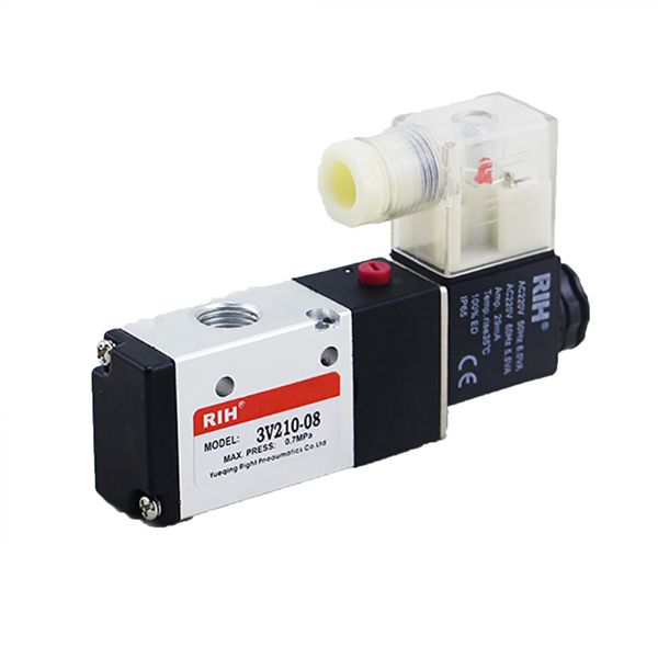 شیر برقی پنوماتیک آر آی اچ مدل 3v210 08 سایز 1_4