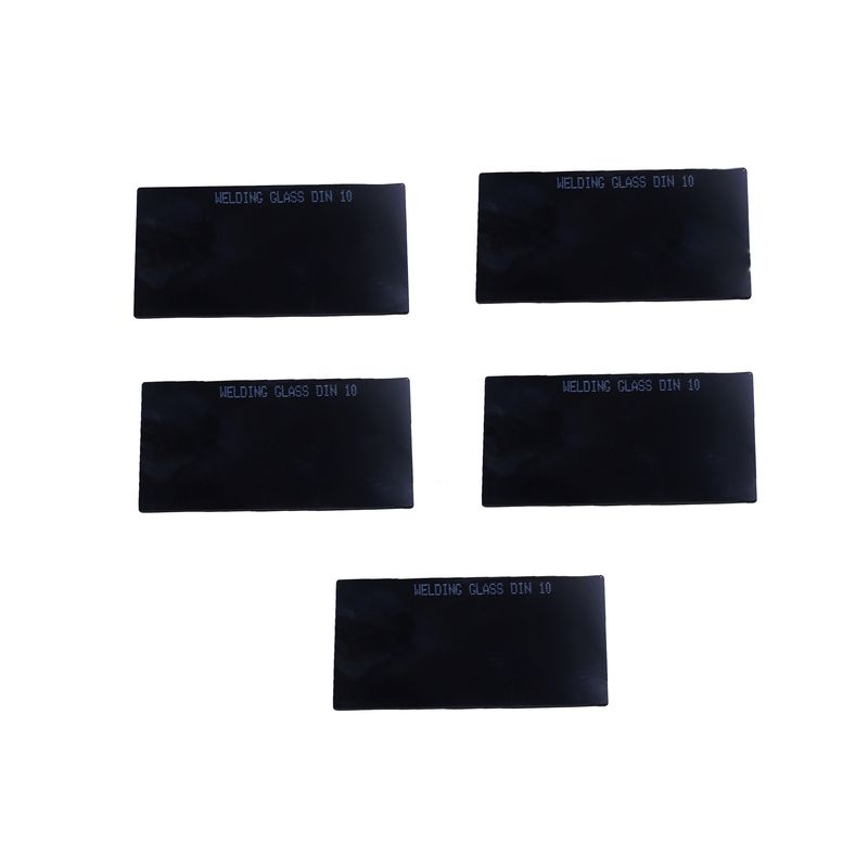 شیشه ماسک جوشکاری مدل yp din10 100*50mm مجموعه 5 عددی