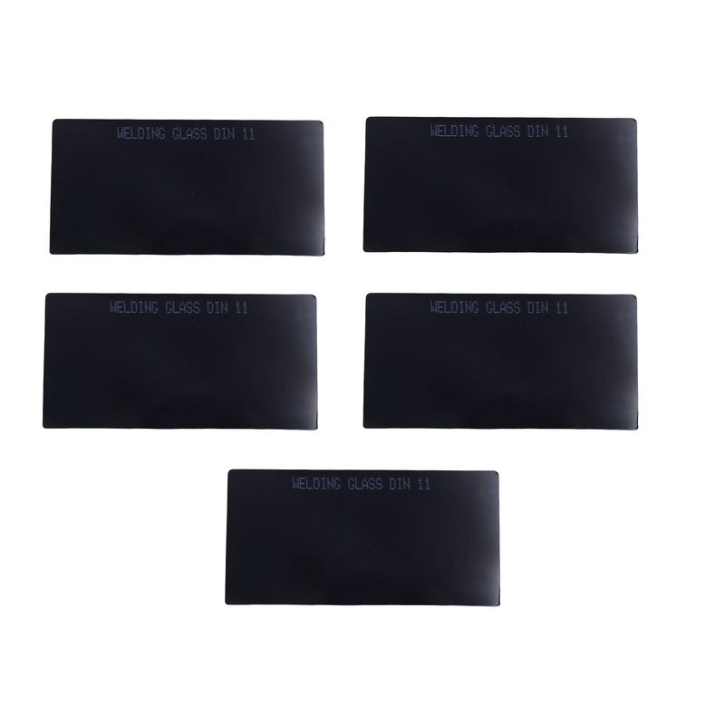 شیشه ماسک جوشکاری مدل yp din11 100*50mm مجموعه 5 عددی