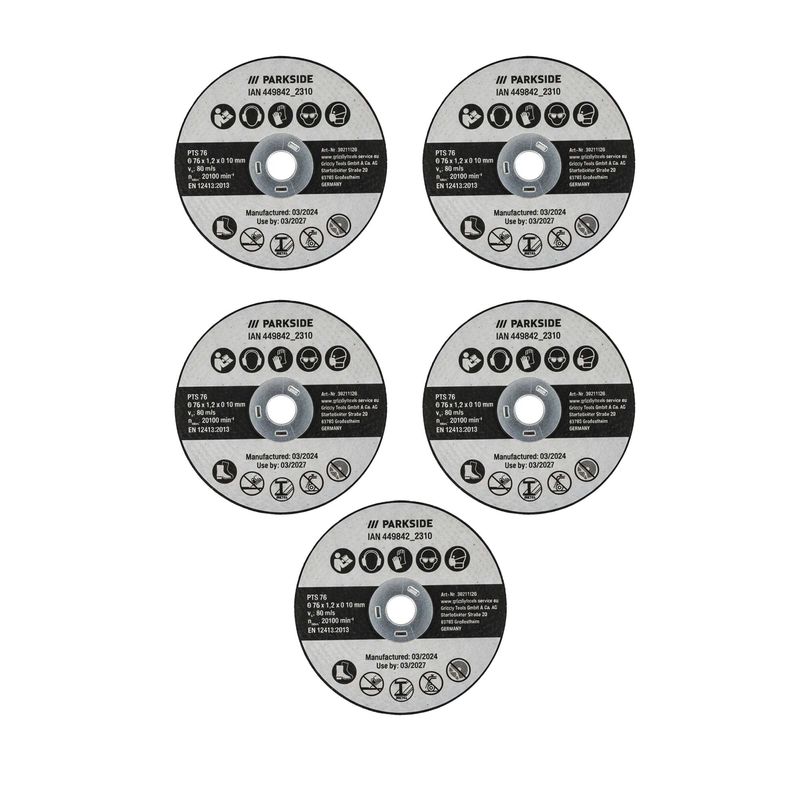 صفحه برش مدل pts76 سایز 76 میلی‌متر بسته 5 عددی