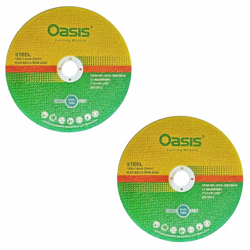 صفحه فرز استیل بر اوسیس مدل  180x1.6 بسته 2 عددی
