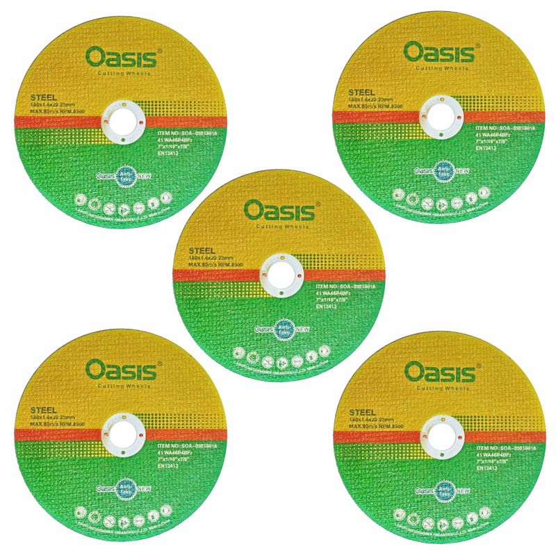 صفحه فرز استیل بر اوسیس مدل  180x1.6 بسته 5 عددی