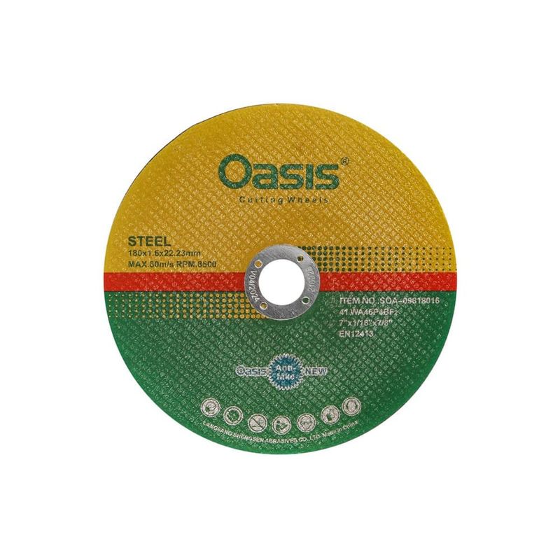 صفحه فرز استیل بر اوسیس مدل 180x1.6 بسته 50 عددی