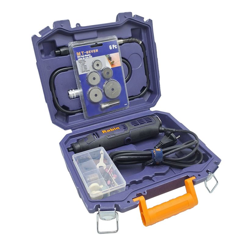 فرز انگشتی دیمردار 3.2 میلیمتری 130 وات رابین مدل 3110_130w مجموعه 110 عددی