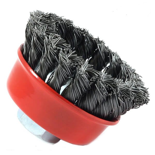 فرچه سیمی کاسه ای مدل بافته 100 mmm