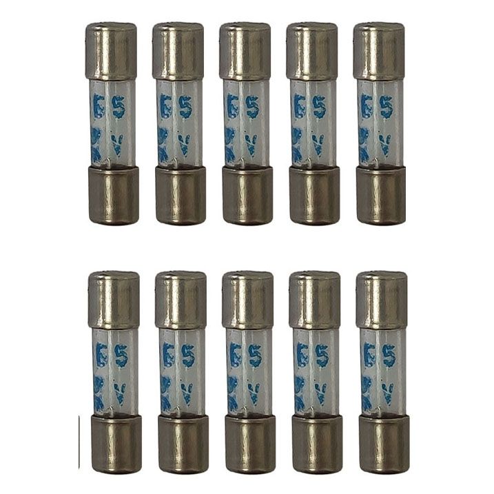 فیوز شیشه ای 10 آمپر مدل sk 10250 بسته 10 عددی