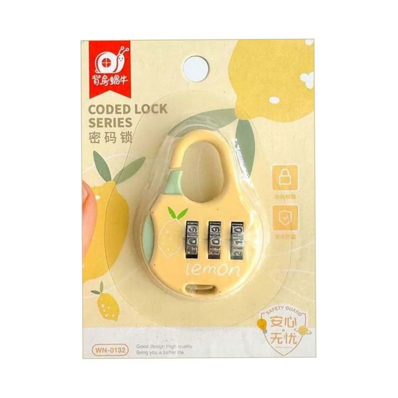 قفل آویز طرح lemon مدل رمزدار