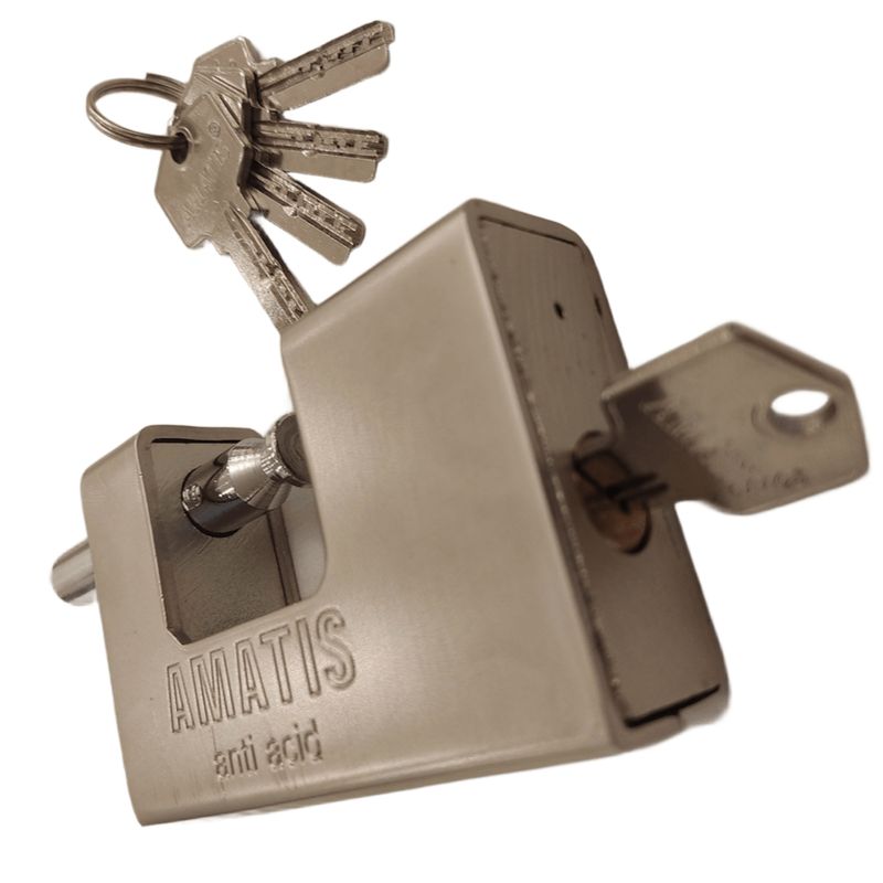 قفل کتابی آماتیس مدل روکش دار کد 90mm