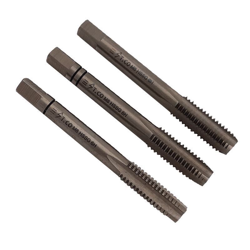 قلاویز دستی استیکو مدل m8 1.25 hssg سایز 8 میلی متر مجموعه 3 عددی