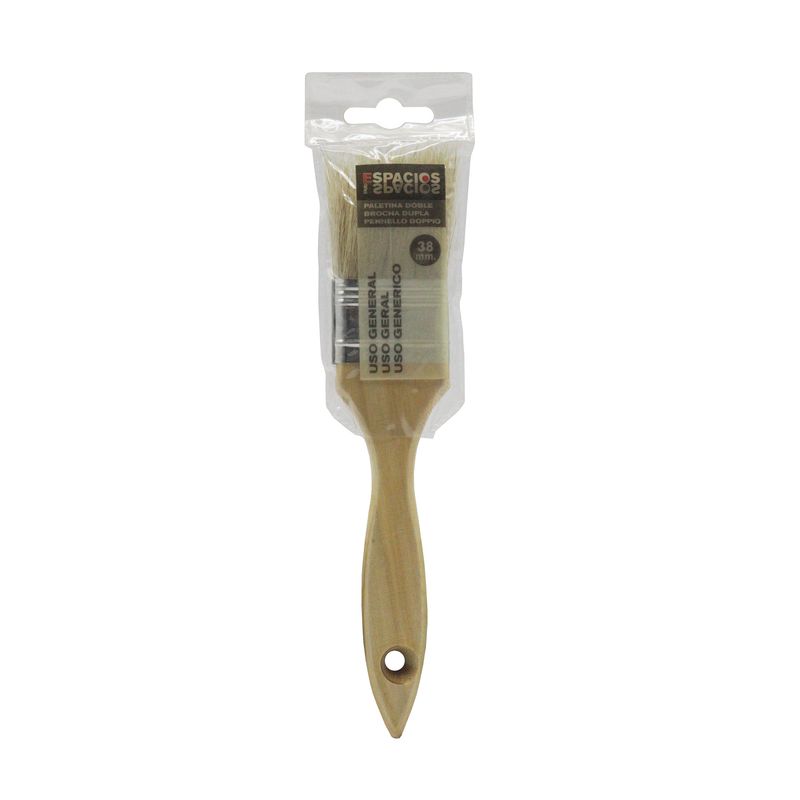 قلم مو نقاشی ایسپاسیوس مدل دسته چوبی کد yp roghani 38mm_1.5inch  سایز 1.5 اینچ