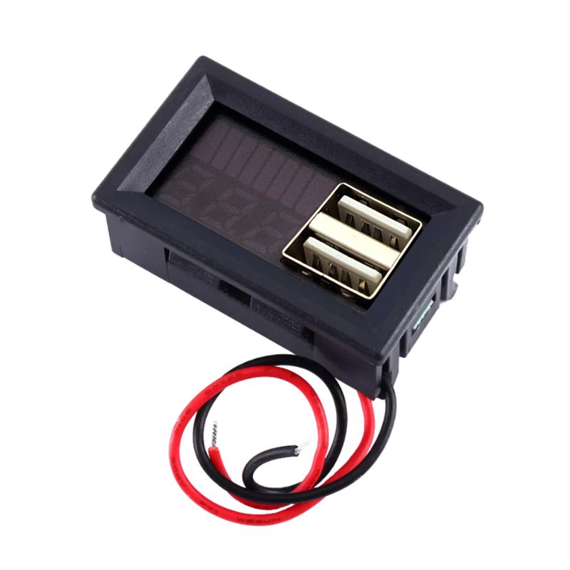 ماژول نمایشگر ولتاژ و سطح باتری همراه خروجی usb مدل 001