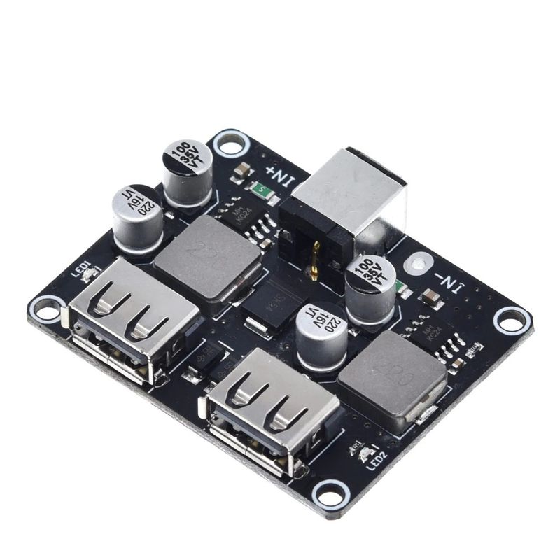 ماژول کاهنده ولتاژ مدل فست شارژ کد qc3_24w_x2