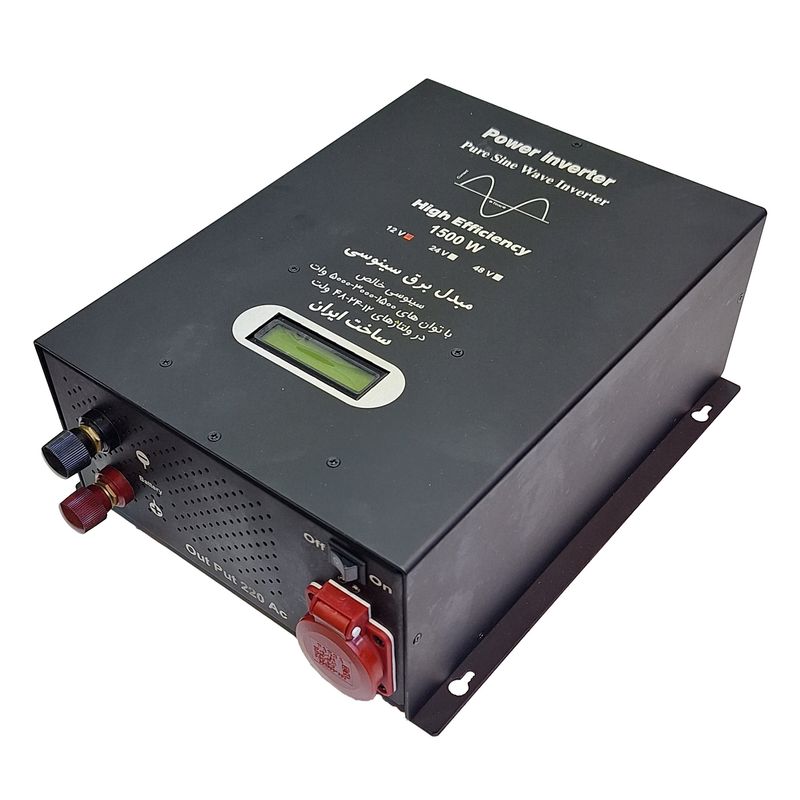 مبدل برق خودرو کیمیا پارسه اینورتر مدل sinus wave 12v 1500w ظرفیت 1500 وات