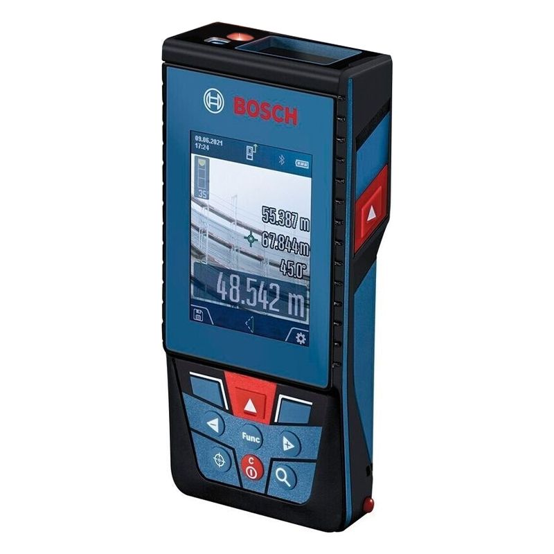 متر لیزری بوش مدل دوربین دار glm 150 27c professional extra glass red laser برد 150 متر