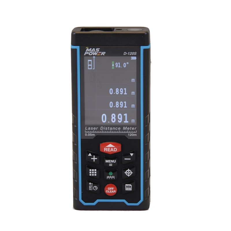 متر لیزری دوربین دار maspower مدل d 120s