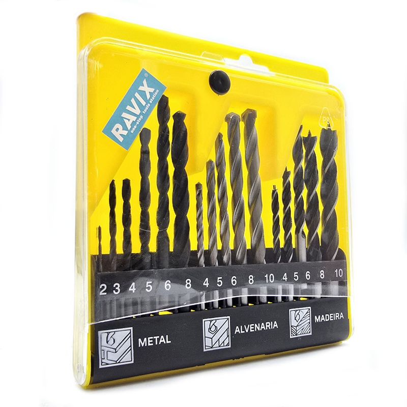 مته راویکس مخصوص چوب و آهن و دیوار  مدل   16pcs metal alvenaria madeira مجموعه 16 عددی