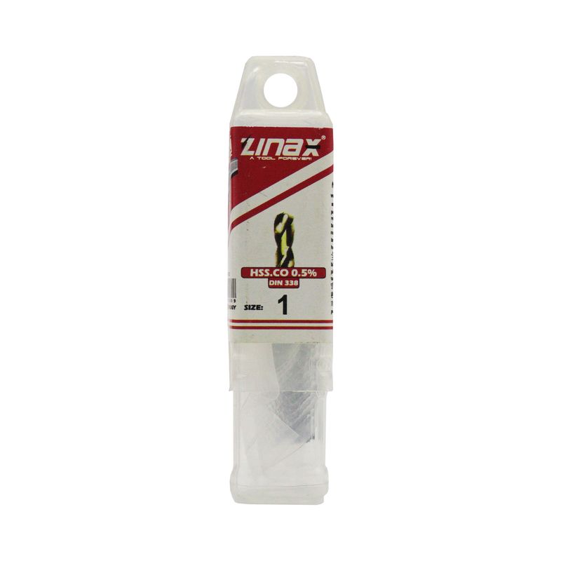 مته کبالت زیناکس کد yp hss din338 1mm سایز 1 میلی متر مجموعه 10 عددی