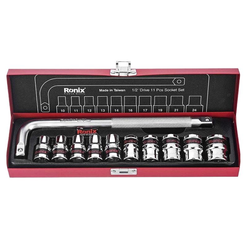 مجموعه 11 عددی آچار و سری بکس رونیکس مدل rx 2610