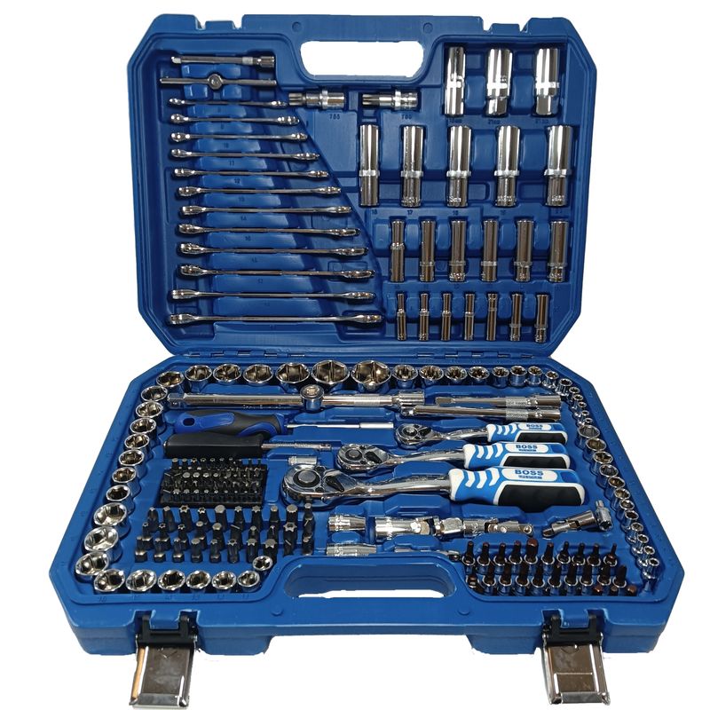 مجموعه 218 عددی آچار بکس باس مدل bs 218pcs boss
