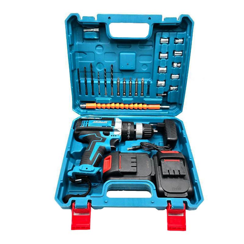 مجموعه 25 عددی دریل چکشی سه نظام 10 میلیمتری 118 ولت ماکیتا مدل mt 118v