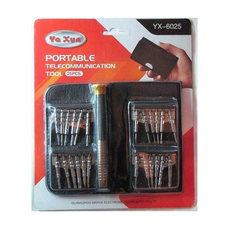 مجموعه 25 عددی سری پیچ گوشتی یاکسون مدل yx 6025