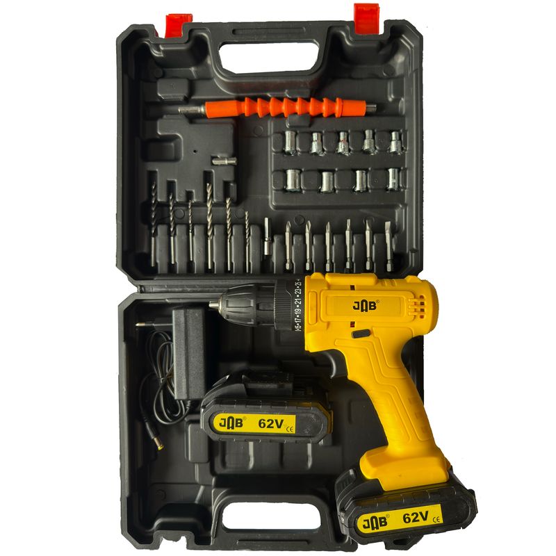 مجموعه 28 عددی پیچ گوشتی شارژی جاب مدل jb 6250