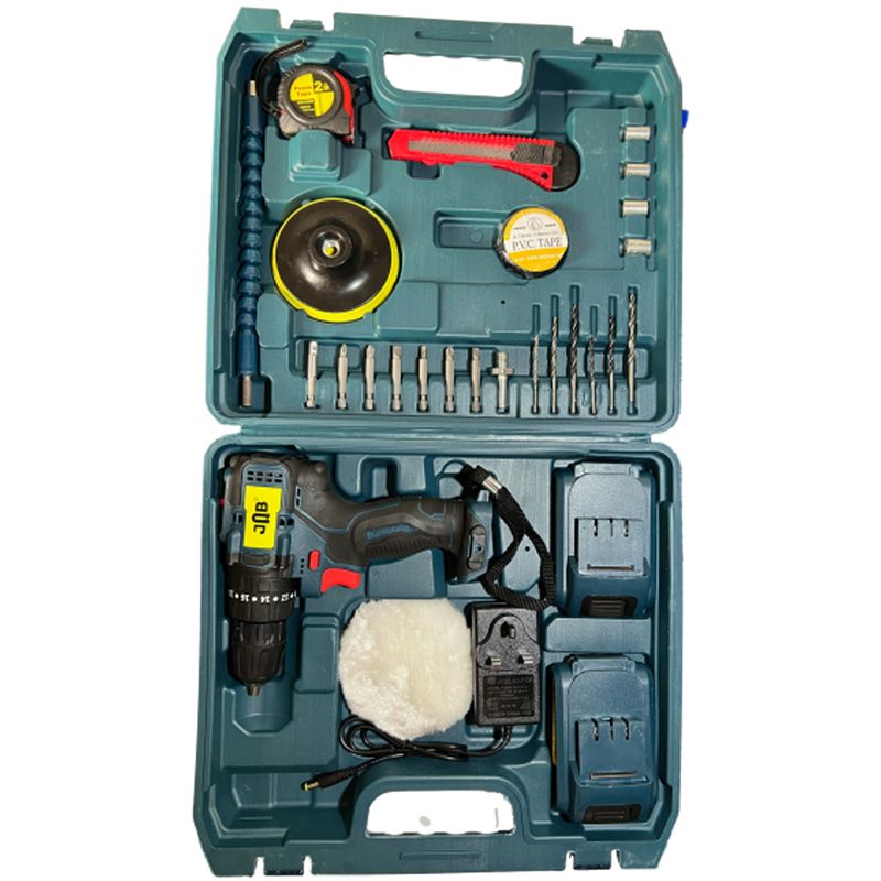 مجموعه 30 عددی دریل پیچ گوشتی شارژی چکشی جاب مدل jb 3850