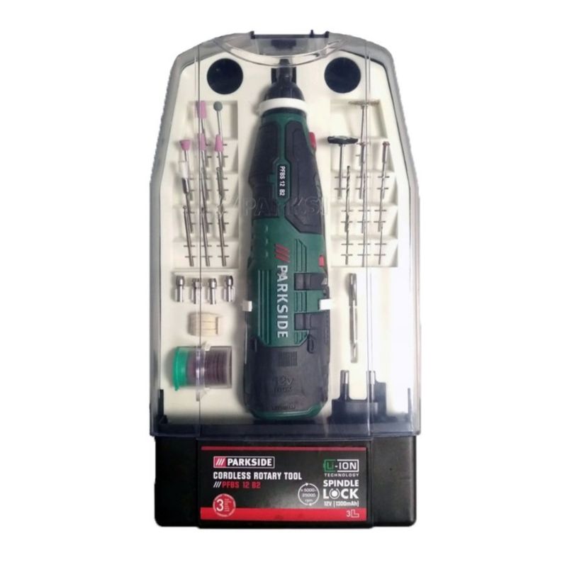 مجموعه 80 عددی فرز انگشتی شارژی پارکساید مدل pfbs 12 b2