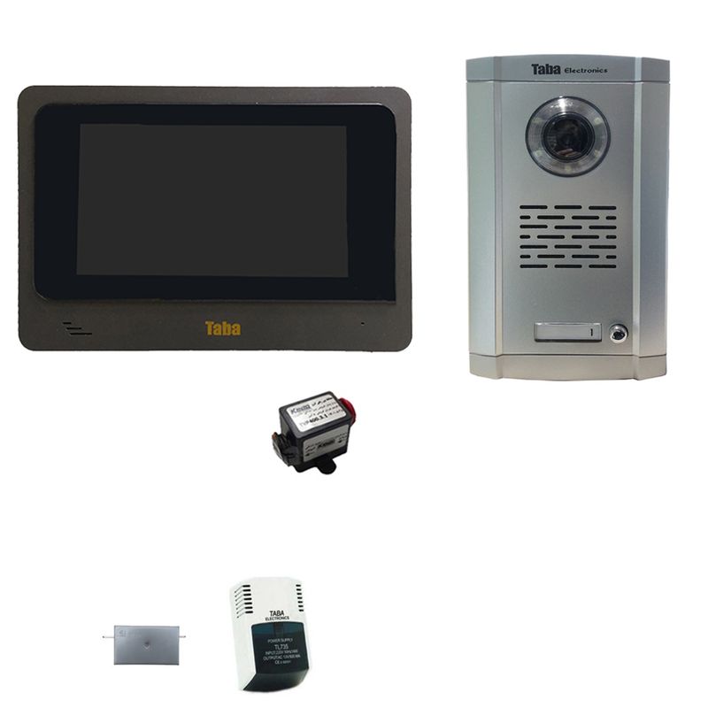 مجموعه دربازکن تصویری تابا مدل 4070 1860 به هماهر محافظ ولتاژ مانیتور