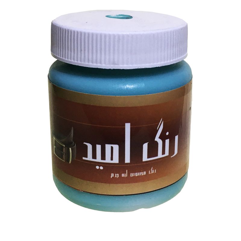 محلول رنگ سبز روشن لبه چرم امید مدل o lgreen100 حجم 100 میلی لیتر