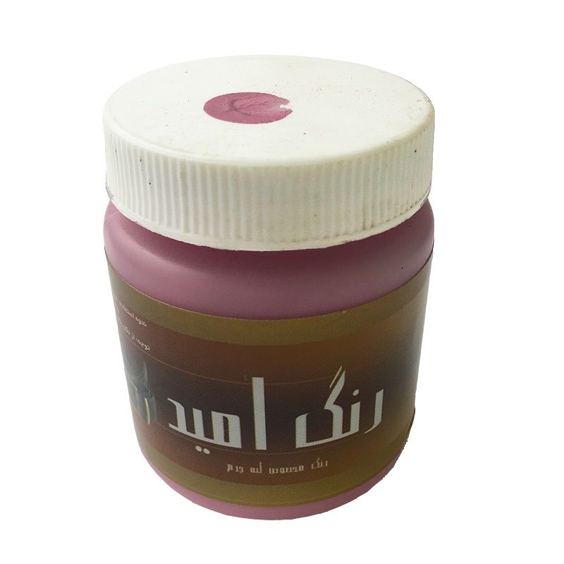 محلول رنگ صورتی لبه چرم امید مدل o pik100 وزن 100 گرم