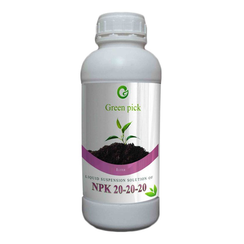 محلول مایع کود سه بیست گرین پیک مدل npk 20 20 20 یک لیتر