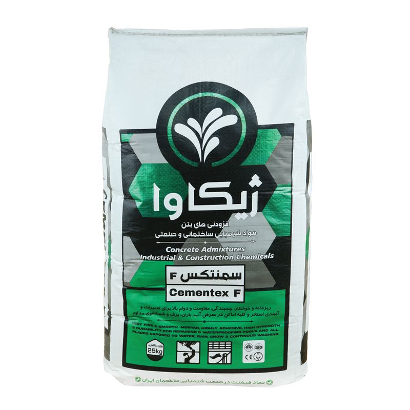 ملات تعمیراتی خاکستری ژیکاوا مدل سمنتکسf وزن 25 کیلوگرم