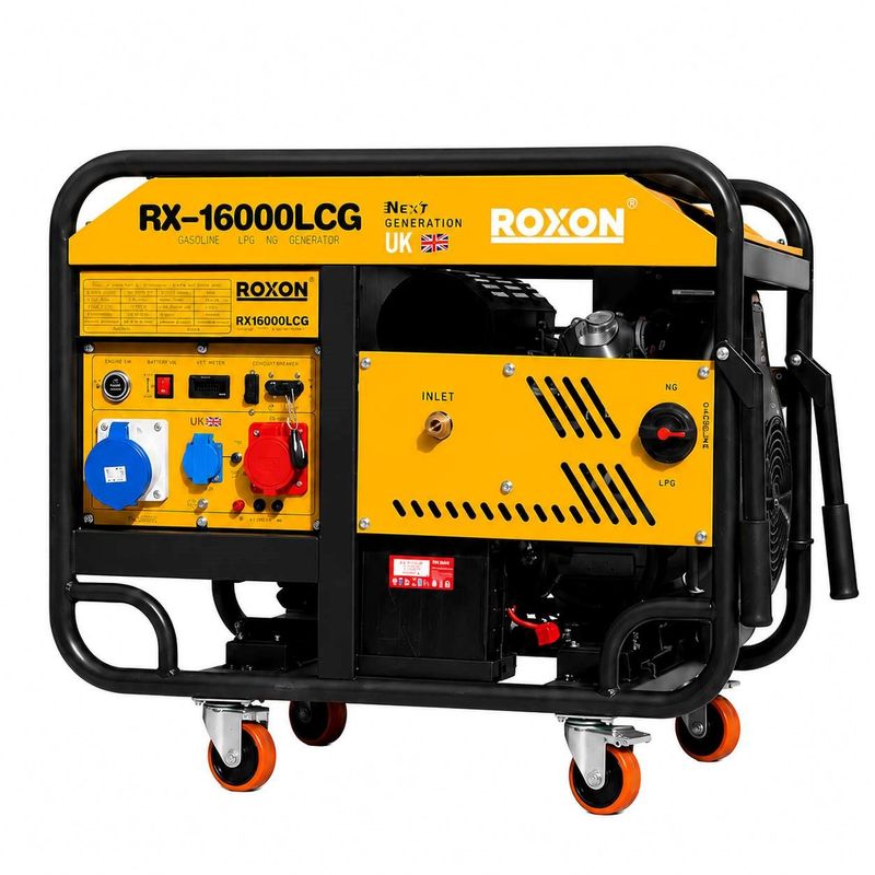 موتور برق بنزینی 30 اسب بخار راکسون مدل rx 16000lcg سه گانه