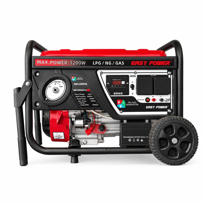 موتور برق بنزینی 7 اسب بخار ایزی پاور مدل km7500gs e2