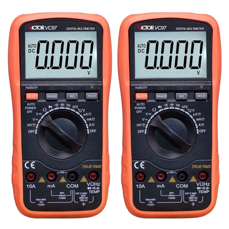 مولتی دیجیتال ویکتور مدل vc97 بسته 2 عددی