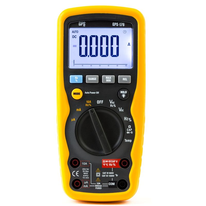 مولتی متر جی پی اس لیمیتد مدل gps 176 پرتابل 3.5 دیجیت ip67