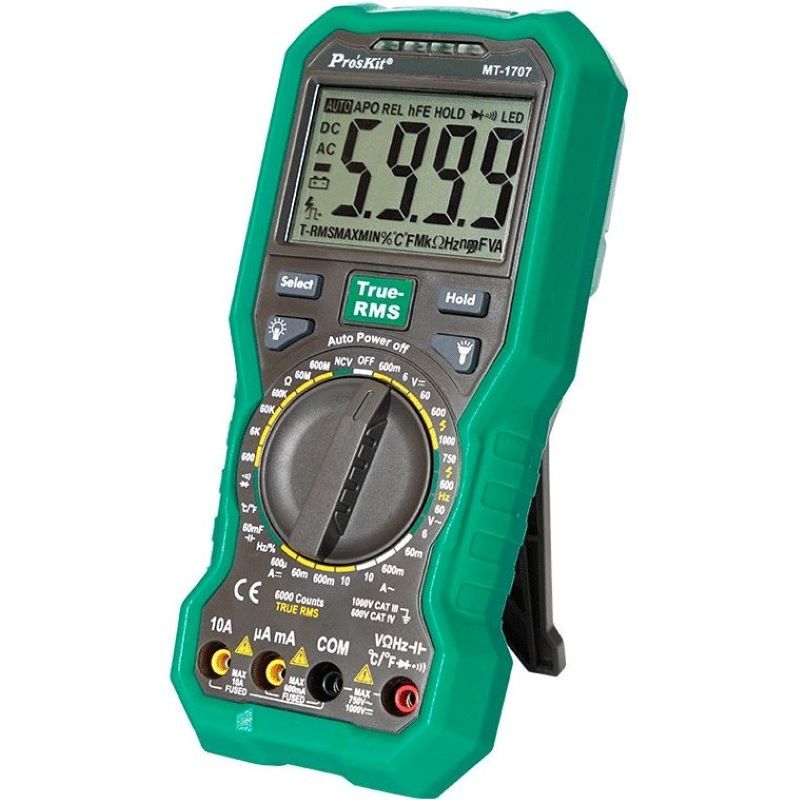 مولتی متر دیجیتال 10 آمپر پروسکیت مدل mt 1707