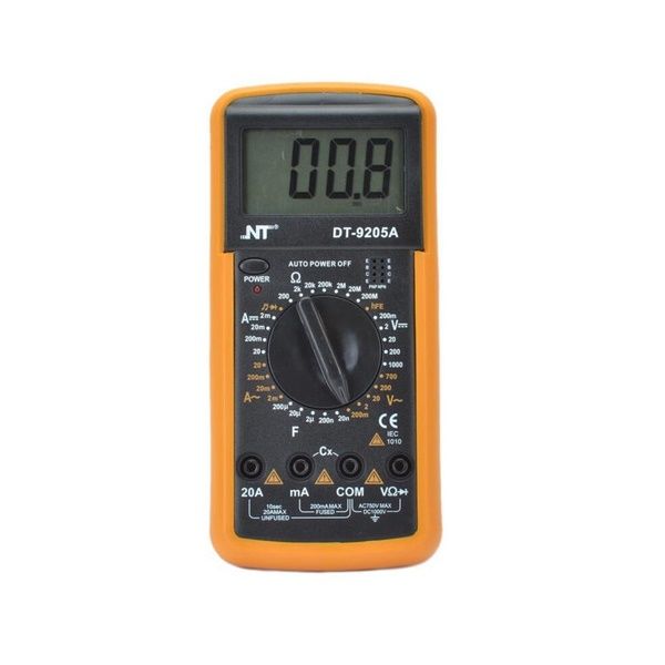 مولتی متر دیجیتال ان تی مدل dt 9205a